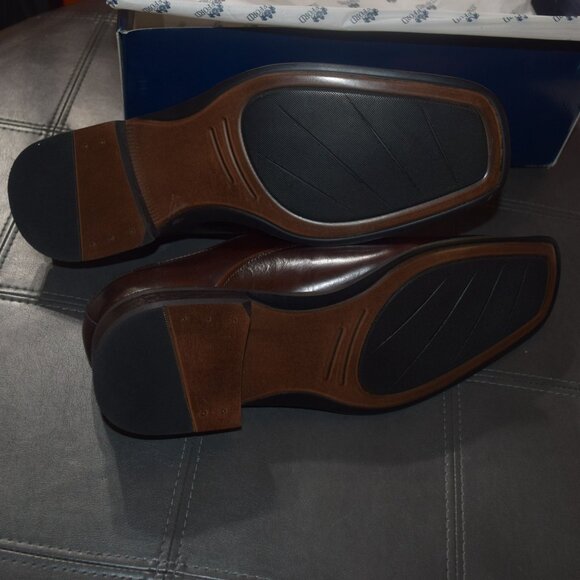 New in Box! STAFFORD Men's sz 12 Dark Brown Dress Shoes Oxfords - Picture 7 of 7